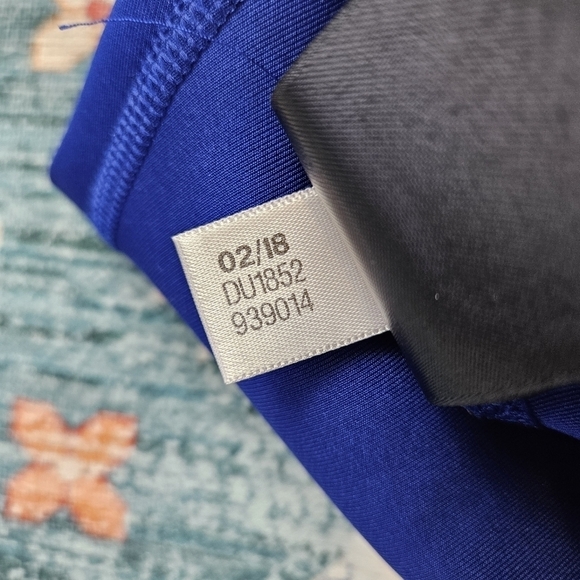 Adidas Multicolor Blue Crop Climalite Leggings DU1852 Small - Picture 3 of 8